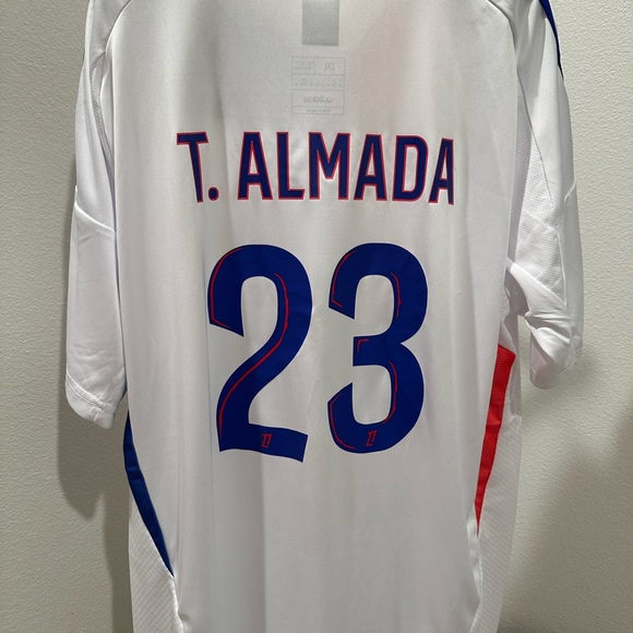 2024-25 Olympique Lyon Thiago Almada Soccer Jersey - Picture 1 of 2
